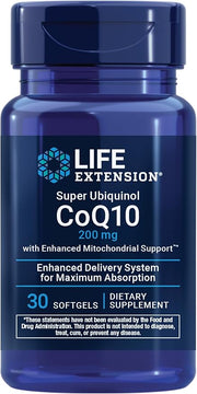 Life Extension Super Ubiquinol CoQ10 with Enhanced Mitochondrial Support – 200 mg, Shilajit