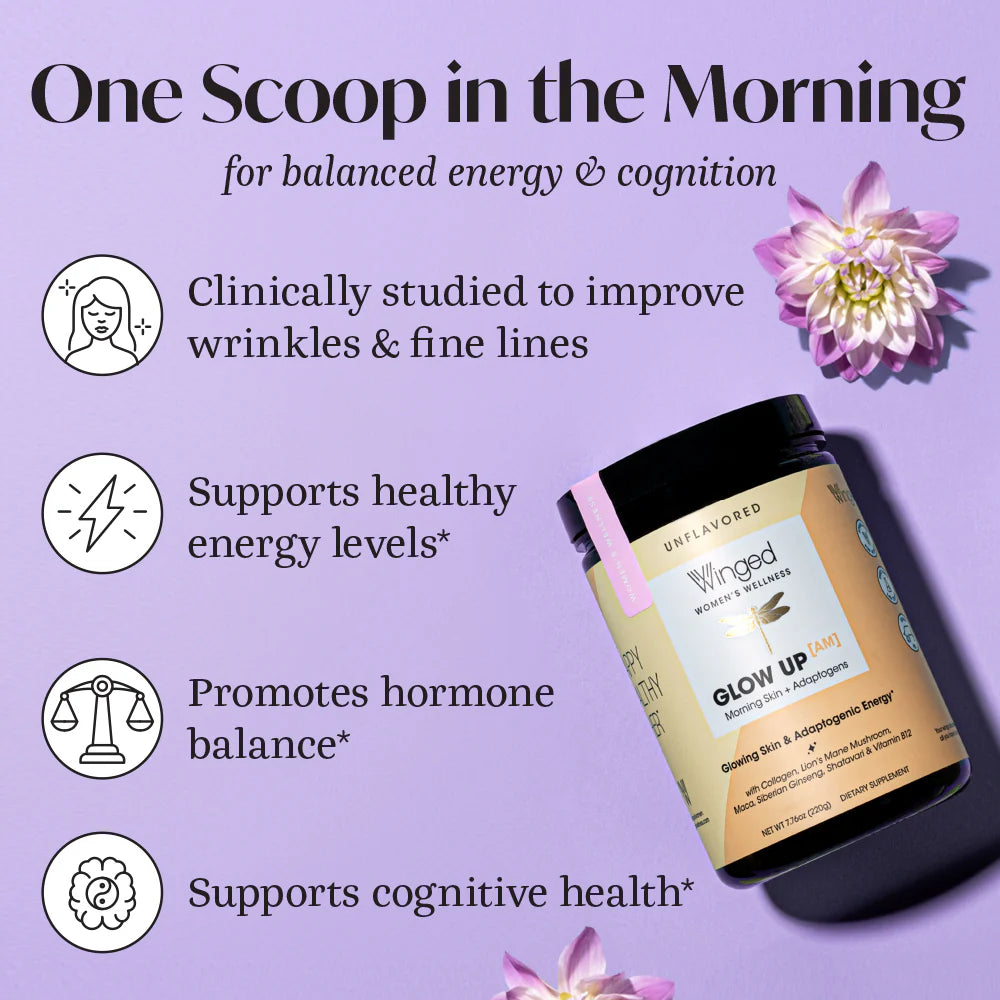 Glow Up AM Collagen Powder