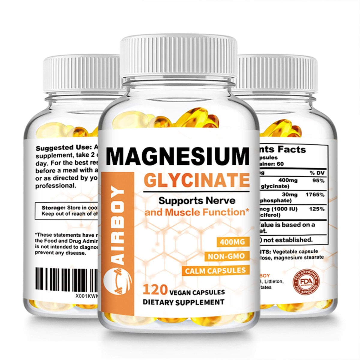 Magnesium Glycinate Capsules 120 count
