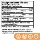Magnesium Glycinate Capsules 120 count